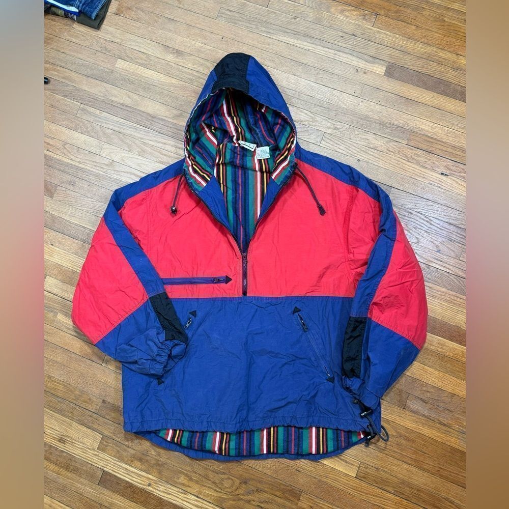 Vintage Colorblock Anorak Jacket